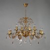 Подвесная люстра Ambiente Alicante 8888/8+8 AB Leaf Crystal, купить в Минске по самой низкой цене