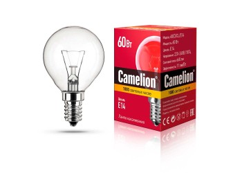 Лампа накаливания Camelion E14 60W 60/D/CL/E14 8972