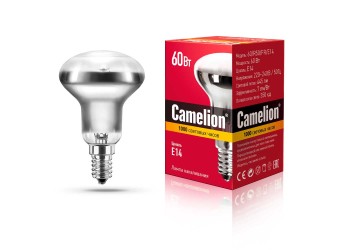 Лампа накаливания Camelion E14 60W 60/R50/FR/E14 12660