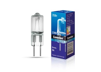 Лампа галогенная Camelion JD 35W G4 3000K 10406