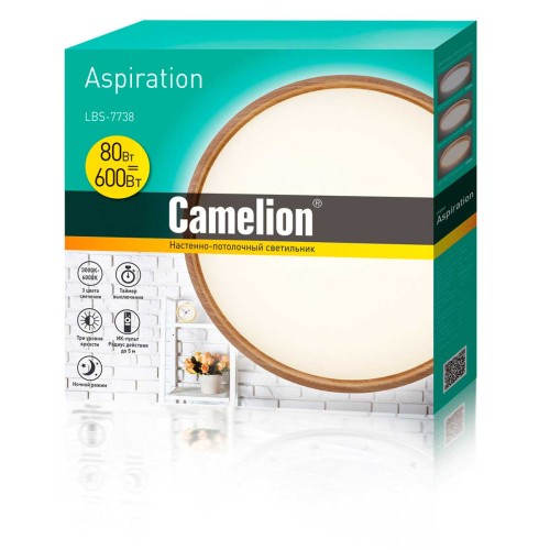 Настенно-потолочный светильник Camelion LBS-7738 14532, купить в Минске по самой низкой цене