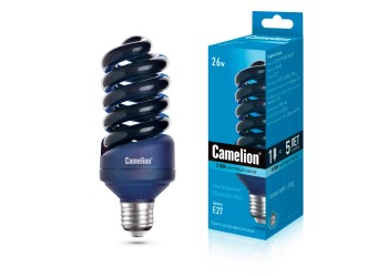 Лампа энергосберегающая ультрафиолетовая Camelion E27 26W LH26-FS/BLB/E27 11066