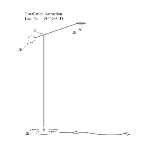 Торшер Kink Light Некси 09440-F,19(4000K), купить в Минске по самой низкой цене