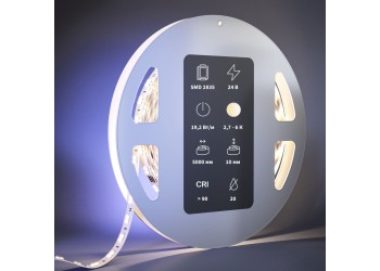 Светодиодная лента Maytoni 19,2W/m 140LED/m 2835SMD от теплого до холодного 5M 201124