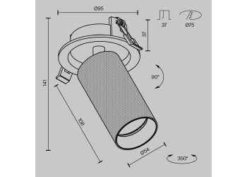 Встраиваемый спот Maytoni Technical Artisan C081CL-01-GU10-MG