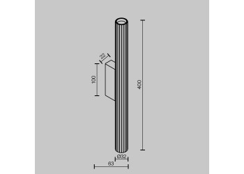 Настенный светильник (бра) Technical C082WL-12W2.7K-B
