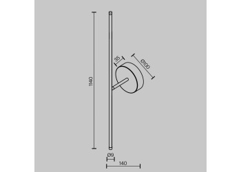 Настенный светильник (бра) Technical C084WL-L18BS2.7K