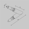 L-образный коннектор Maytoni Technical CA006EC-B, купить в Минске по самой низкой цене