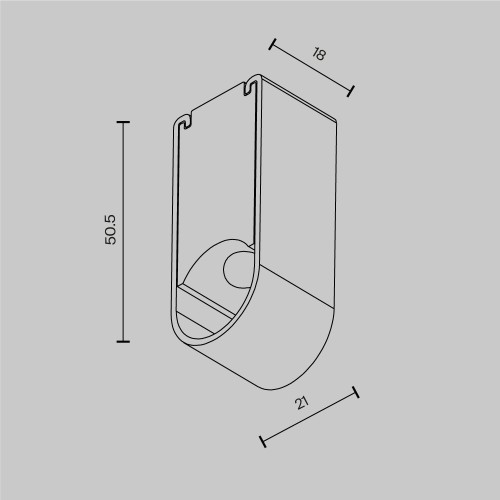 Фиксатор для накладного монтажа Maytoni Technical CA010SM-B, купить в Минске по самой низкой цене