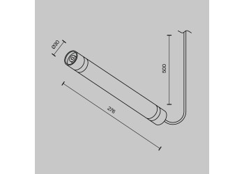 Аксессуар Maytoni Technical CA011-L300-100W-B