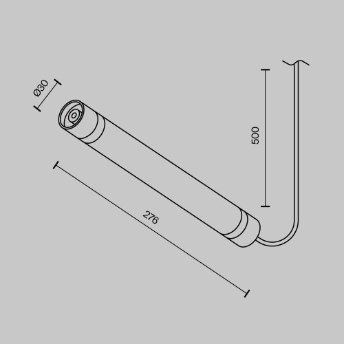 Аксессуар Maytoni Technical CA011-L300-100W-B, купить в Минске по самой низкой цене