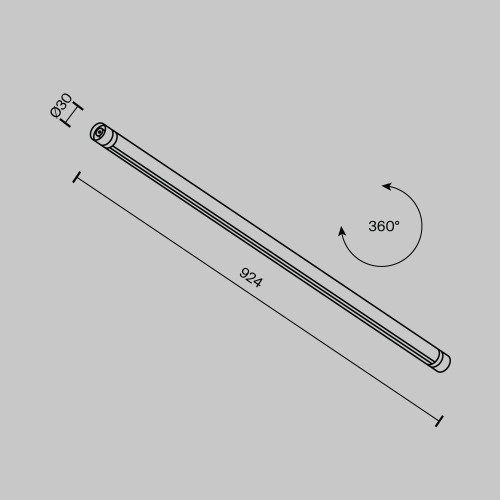 Шинопровод накладной/подвесной Maytoni Technical CA012-TRX-900-B, купить в Минске по самой низкой цене