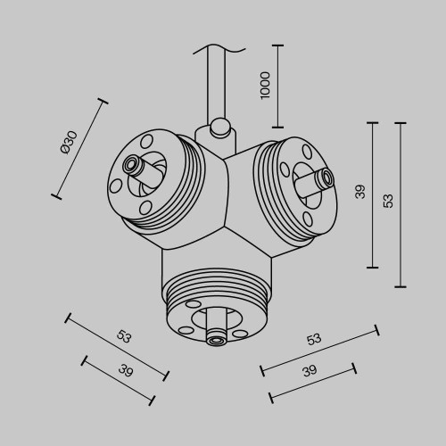 Аксессуар Maytoni Technical CA016TC-P-B, купить в Минске по самой низкой цене