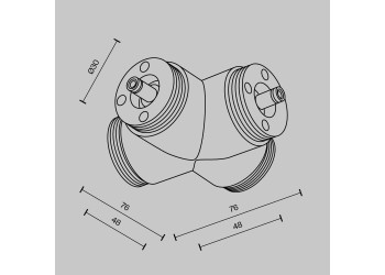 Аксессуар Maytoni Technical CA017TX-B