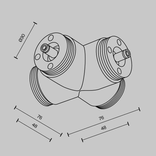 Аксессуар Maytoni Technical CA017TX-B, купить в Минске по самой низкой цене