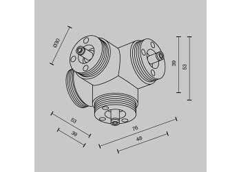 Аксессуар Maytoni Technical CA019L4C-B