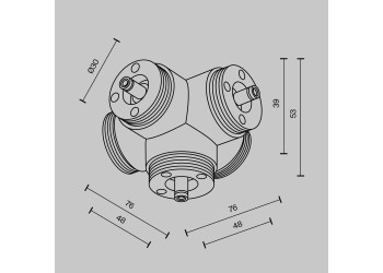Аксессуар Maytoni Technical CA020L5C-B