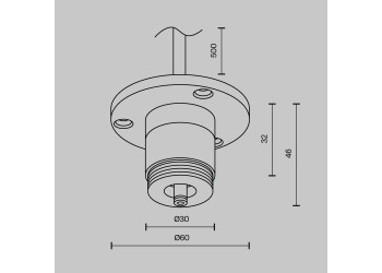 Аксессуар Maytoni Technical CA022BO-P-B