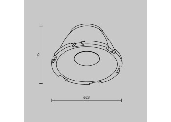 Линза Maytoni Technical Downlight для Alfa LED 36° LensCD28-36
