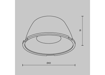 Линза Maytoni для Alfa LED 36° LensD43-36