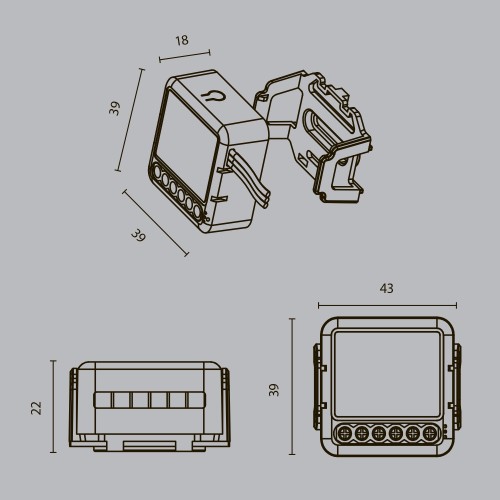 Выключатель трехканальный Wi-Fi Maytoni Technical MD003, купить в Минске по самой низкой цене