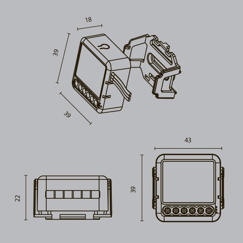 Выключатель трехканальный Wi-Fi Maytoni Technical MD003, купить в Минске по самой низкой цене