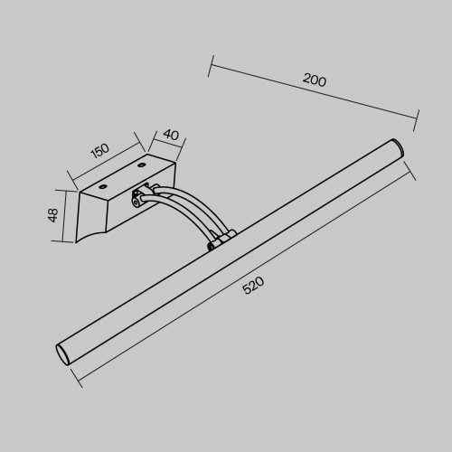 Подсветка для картин Maytoni Fino MIR003WL-L12CH, купить в Минске по самой низкой цене