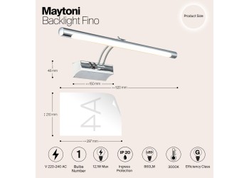 Подсветка для картин Maytoni Fino MIR003WL-L12CH