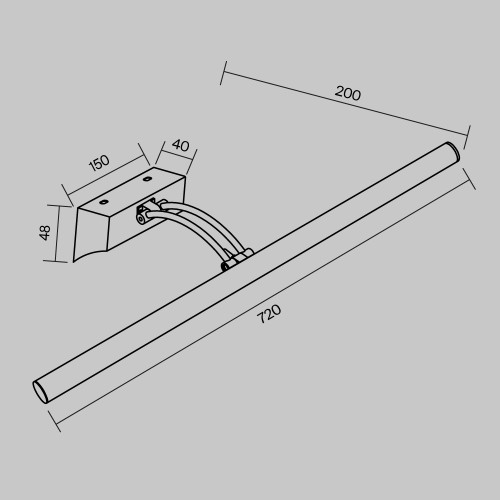 Подсветка для картин Maytoni Fino MIR003WL-L16CH, купить в Минске по самой низкой цене
