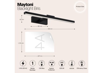 Подсветка для картин Maytoni Bris MIR008WL-L12B4K