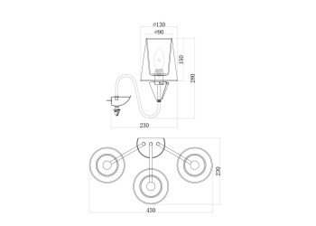 Бра Maytoni Florero MOD078WL-03CH