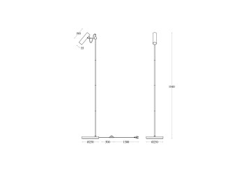Торшер Maytoni Bansky MOD129FL-01B