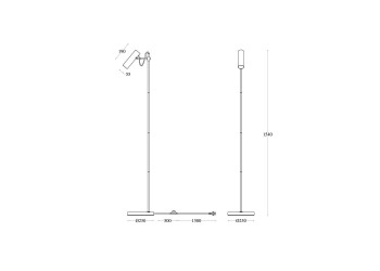 Торшер Maytoni Technical Bansky MOD129FL-01W