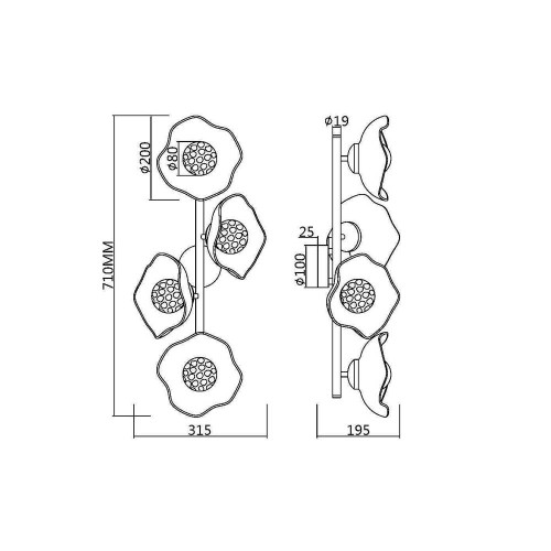 Бра Maytoni Miracle MOD207WL-04BS, купить в Минске по самой низкой цене