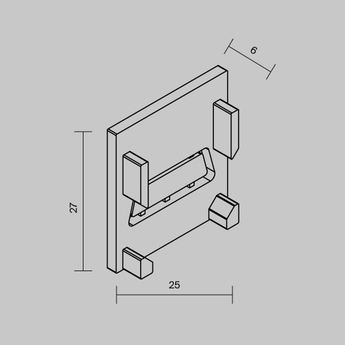 Комплектующие для уличной трековой системы Maytoni Outdoor O-TR002-EC, купить в Минске по самой низкой цене