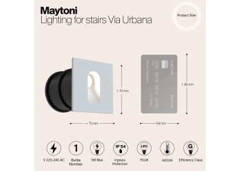 Уличный светодиодный светильник Maytoni Via Urbana O022-L3W