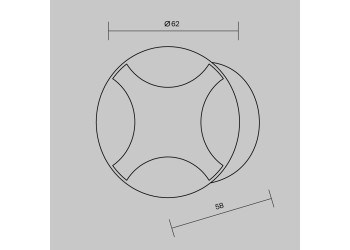 Встраиваемый светодиодный светильник Maytoni Biscotti O036-L3B3K