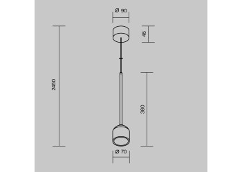 Подвесной светильник Maytoni Outdoor O491PL-L8B3K
