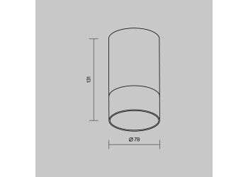Потолочный светильник Maytoni Outdoor O499CL-L10B3K