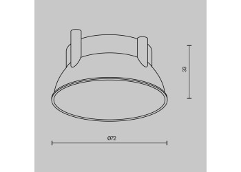 Декоративная рамка-отражатель Maytoni Technical Downlight Alfa LED Ring12-15W-RD-W