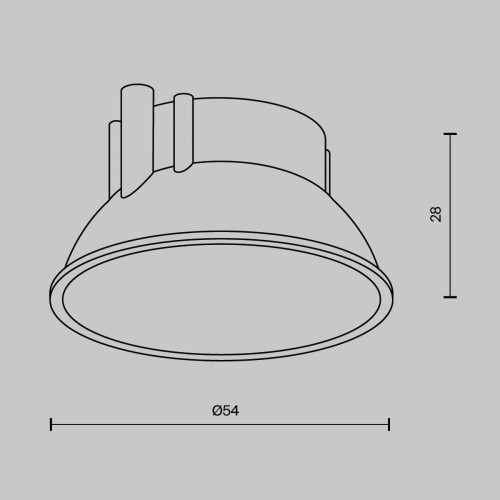 Декоративная рамка-отражатель Maytoni Technical Downlight Alfa LED Ring8-10W-RD-W, купить в Минске по самой низкой цене