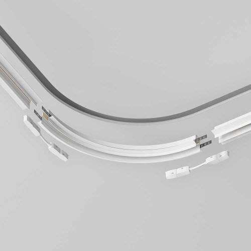 Угловой коннектор для магнитного однофазного трека Maytoni Technical Exility TRA044-angle-W, купить в Минске по самой низкой цене