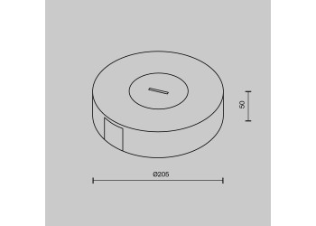 Чаша с коннектором питания Maytoni Technical Pendant system Parity TRA130SC-1B