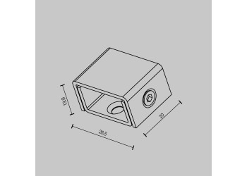 Фиксатор шинопровода Maytoni Technical TRA160H-B