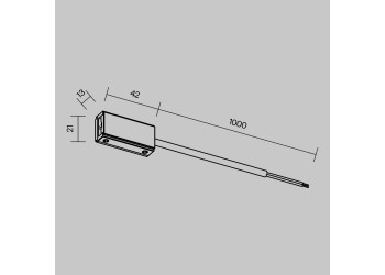 Ввод питания Maytoni Technical Flexity TRA200B-11B-100