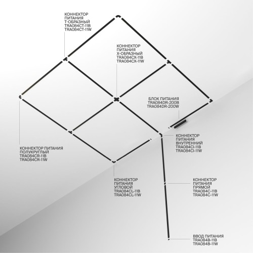 Шинопровод Maytoni Technical Busbar trunkings Radity TRX084EC-111W, купить в Минске по самой низкой цене