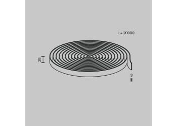 Токопроводящая текстильная лента Maytoni Parity TRX130-1.20LG