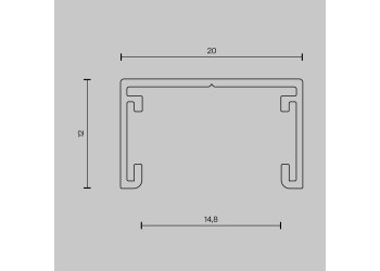 Шинопровод накладной Maytoni Technical Busbar trunkings Basity TRX172-111B
