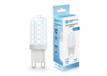 Светодиодная лампа G9 7W 6400K Ambrella light Bulding 100706