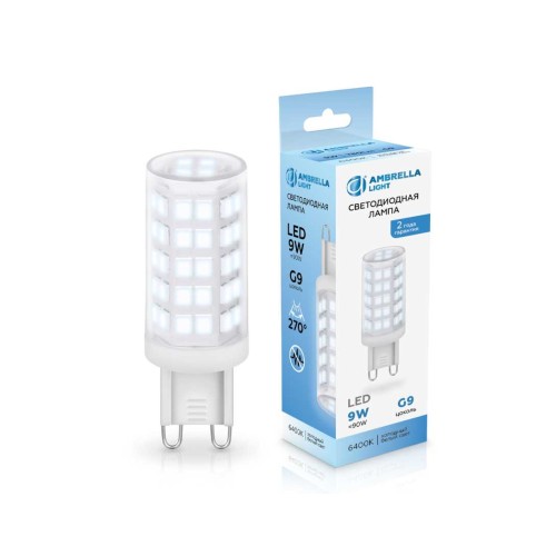 Светодиодная лампа G9 9W 6400K Ambrella light Bulding 100906, купить в Минске по самой низкой цене